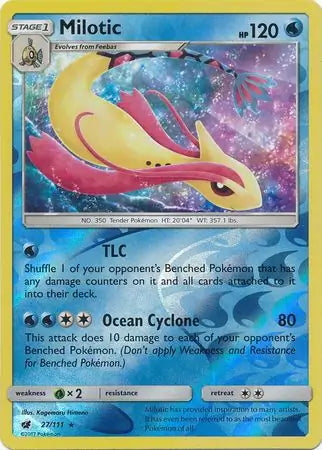 Crimson Invasion Milotic #27/111 reverse holo
